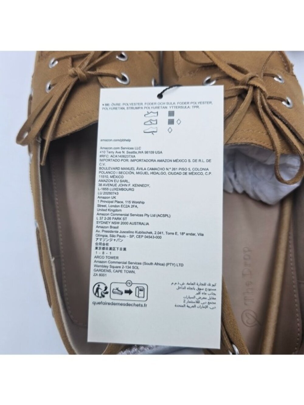 Women’s Monaco Boat Shoes | Size 11 | Cognac Vegan Leather Flats New in Box - Picture 8 of 10